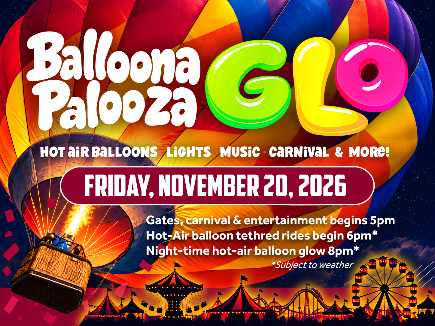 Balloona Palooza GLO Festival